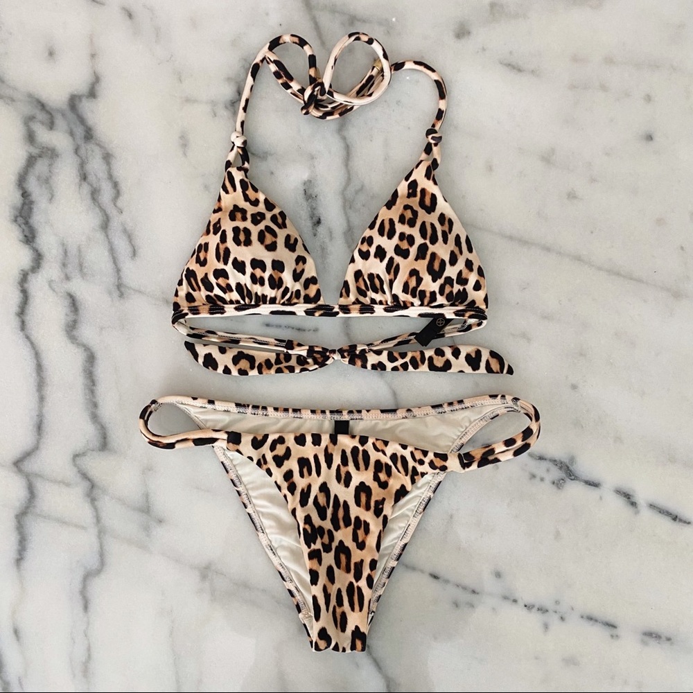 Leopard Print Bikini Set